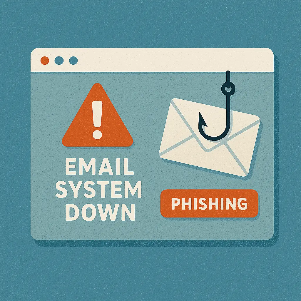 picture of email system being phished