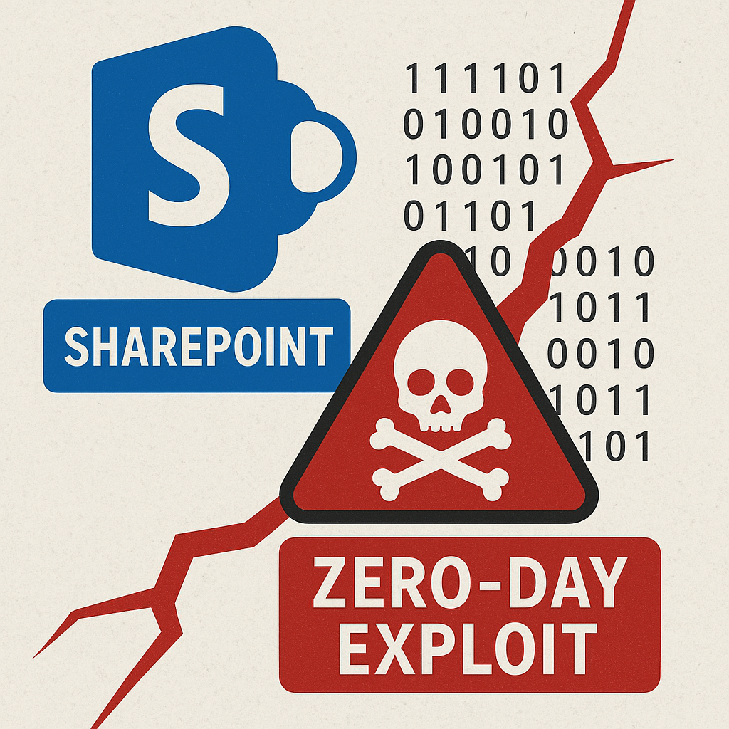 picture of zero day exploit on sharepoint